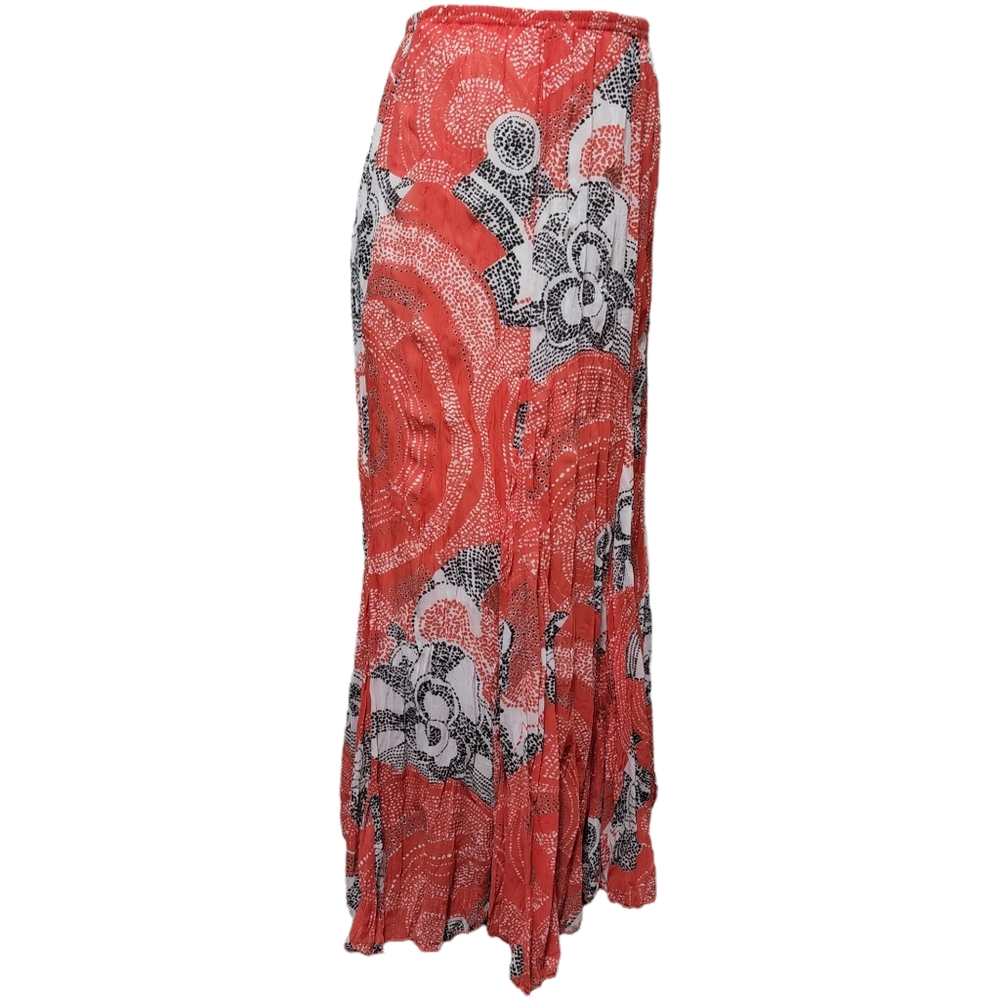 Rafael Hibiscus Floral Batik Broomstick Skirt Siz… - image 3